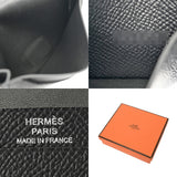 HERMES エルメス ベアンミニ モノクローム ブラック U刻印(2022年頃) ユニセックス ヴォーエプソン カードケース Aランク 中古 銀蔵