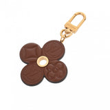 LOUIS VUITTON ルイヴィトン バッグチャーム　チョコレートフラワー ブラウン M02197 ユニセックス レザー キーホルダー Aランク 中古 銀蔵