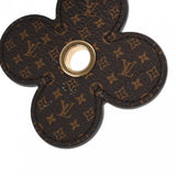 LOUIS VUITTON ルイヴィトン バッグチャーム　チョコレートフラワー ブラウン M02197 ユニセックス レザー キーホルダー Aランク 中古 銀蔵