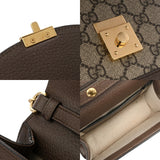 GUCCI グッチ オフディア ミニトップ ハンドルバッグ 2WAY ベージュ/エボニー/ブラウン 696180 レディース GGスプリームキャンバス/レザー ハンドバッグ Aランク 中古 銀蔵