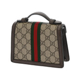 GUCCI グッチ オフディア ミニトップ ハンドルバッグ 2WAY ベージュ/エボニー/ブラウン 696180 レディース GGスプリームキャンバス/レザー ハンドバッグ Aランク 中古 銀蔵