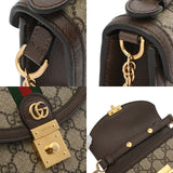 GUCCI グッチ オフディア ミニトップ ハンドルバッグ 2WAY ベージュ/エボニー/ブラウン 696180 レディース GGスプリームキャンバス/レザー ハンドバッグ Aランク 中古 銀蔵