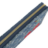 LOUIS VUITTON ルイヴィトン モノグラムチェリーデニム ジッピーウォレット 村上隆コラボ ブルー M23161 ユニセックス デニム 長財布 未使用 銀蔵