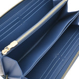 LOUIS VUITTON ルイヴィトン モノグラムチェリーデニム ジッピーウォレット 村上隆コラボ ブルー M23161 ユニセックス デニム 長財布 未使用 銀蔵