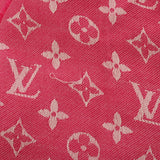 LOUIS VUITTON ルイヴィトン ショールモノグラム シャイン ピンク レディース シルク60％/ウール40％ ショール ABランク 中古 銀蔵