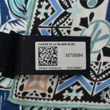 LOUIS VUITTON ルイヴィトン ブルー レディース シルク100％ スカーフ Aランク 中古 銀蔵