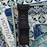 LOUIS VUITTON ルイヴィトン ブルー レディース シルク100％ スカーフ Aランク 中古 銀蔵