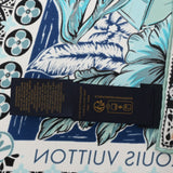 LOUIS VUITTON ルイヴィトン ブルー レディース シルク100％ スカーフ Aランク 中古 銀蔵