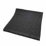 LOUIS VUITTON ルイヴィトン ショールモノグラム アントラシット グレー M74752 レディース シルク60％/ウール40％ ショール ABランク 中古 銀蔵