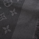 LOUIS VUITTON ルイヴィトン ショールモノグラム アントラシット グレー M74752 レディース シルク60％/ウール40％ ショール ABランク 中古 銀蔵