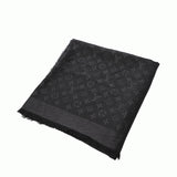 LOUIS VUITTON ルイヴィトン ショールモノグラム アントラシット グレー M74752 レディース シルク60％/ウール40％ ショール ABランク 中古 銀蔵
