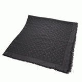 LOUIS VUITTON ルイヴィトン ショールモノグラム アントラシット グレー M74752 レディース シルク60％/ウール40％ ショール ABランク 中古 銀蔵