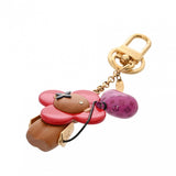 LOUIS VUITTON ルイヴィトン ヴィヴィエンヌ ハート 風船 ブラウン/レッド/ピンクパープル系 M80249 レディース メタル/ウッド/エナメル キーホルダー ABランク 中古 銀蔵