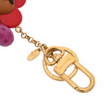 LOUIS VUITTON ルイヴィトン ヴィヴィエンヌ ハート 風船 ブラウン/レッド/ピンクパープル系 M80249 レディース メタル/ウッド/エナメル キーホルダー ABランク 中古 銀蔵