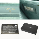CHANEL シャネル ボーイシャネル ロングジップウォレット ミントグリーン A80288 レディース キャビアスキン 長財布 Aランク 中古 銀蔵