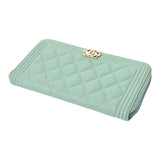 CHANEL シャネル ボーイシャネル ロングジップウォレット ミントグリーン A80288 レディース キャビアスキン 長財布 Aランク 中古 銀蔵