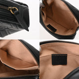 GUCCI グッチ GGマーモント コスメポーチ ブラック 476165 ユニセックス レザー ポーチ Aランク 中古 銀蔵
