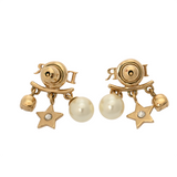 CHRISTIAN DIOR クリスチャンディオール evolution ピアス E1169DVORS.D301 レディース メタル/レジンパール/クリスタル ピアス Aランク 中古 銀蔵