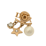CHRISTIAN DIOR クリスチャンディオール evolution ピアス E1169DVORS.D301 レディース メタル/レジンパール/クリスタル ピアス Aランク 中古 銀蔵