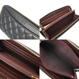 CHANEL シャネル マトラッセ クラシック ロングジップウォレット ブラック AP0242 レディース キャビアスキン 長財布 ABランク 中古 銀蔵