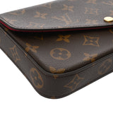 LOUIS VUITTON ルイヴィトン モノグラム ポシェットフェリシー フューシャ M61276 レディース モノグラムキャンバス チェーンウォレット Aランク 中古 銀蔵