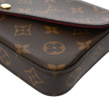 LOUIS VUITTON ルイヴィトン モノグラム ポシェットフェリシー フューシャ M61276 レディース モノグラムキャンバス チェーンウォレット Aランク 中古 銀蔵