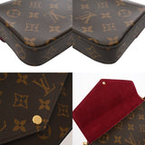 LOUIS VUITTON ルイヴィトン モノグラム ポシェットフェリシー フューシャ M61276 レディース モノグラムキャンバス チェーンウォレット Aランク 中古 銀蔵