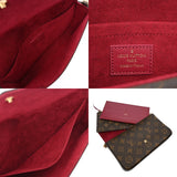 LOUIS VUITTON ルイヴィトン モノグラム ポシェットフェリシー フューシャ M61276 レディース モノグラムキャンバス チェーンウォレット Aランク 中古 銀蔵