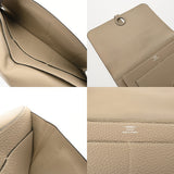 HERMES エルメス ドゴン GM トゥルティエールグレー □L刻印(2008年頃) ユニセックス トゴ 長財布 ABランク 中古 銀蔵