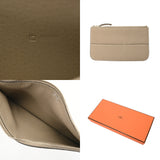 HERMES エルメス ドゴン GM トゥルティエールグレー □L刻印(2008年頃) ユニセックス トゴ 長財布 ABランク 中古 銀蔵