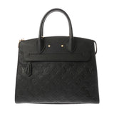 LOUIS VUITTON ルイヴィトン モノグラムアンプラント ポンヌフ ノワール M41748 レディース レザー ハンドバッグ Aランク 中古 銀蔵