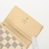 LOUIS VUITTON ルイヴィトン ダミエアズール ポルトフォイユ トレゾール ホワイト N60478 レディース ダミエキャンバス 三つ折り財布 ABランク 中古 銀蔵