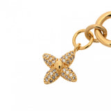 LOUIS VUITTON ルイヴィトン マイクロチャーム LV アイコニック ゴールド M01566 レディース メタル/ストラス キーホルダー Aランク 中古 銀蔵