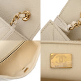 CHANEL シャネル チェーンショルダー 25cm アイボリー AS5968 レディース キャビアスキン ショルダーバッグ Aランク 中古 銀蔵