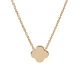 VAN CLEEF & ARPELS ヴァンクリーフ＆アーペル ピュアアルハンブラ ホワイトシェル レディース K18イエローゴールド YG ネックレス Aランク 中古 銀蔵