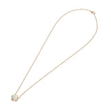 VAN CLEEF & ARPELS ヴァンクリーフ＆アーペル ピュアアルハンブラ ホワイトシェル レディース K18イエローゴールド YG ネックレス Aランク 中古 銀蔵