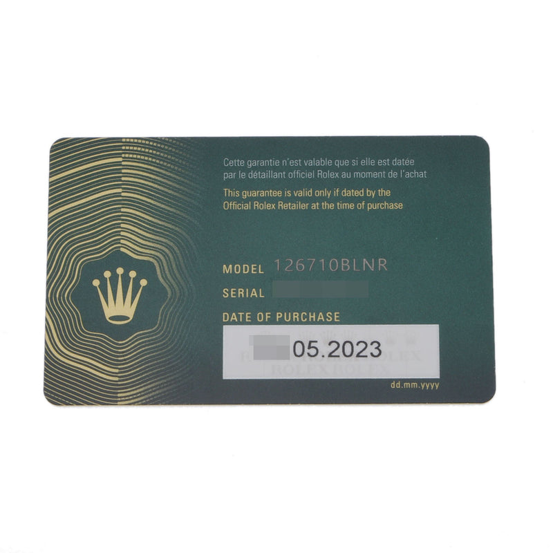 ロレックス GMTマスター2 黒/青ベゼル 126710BLNR 8桁 ランダム番 黒 メンズ 腕時計 自動巻き 銀蔵