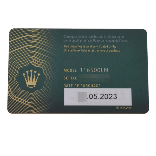 ロレックス デイトナ 116500LN 8桁 ランダム番 黒 メンズ 腕時計 自動巻き 銀蔵