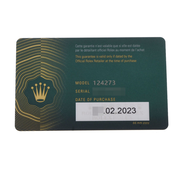 ロレックス エクスプローラー1 124273 ランダム番 ブラック メンズ 腕時計 自動巻き 銀蔵