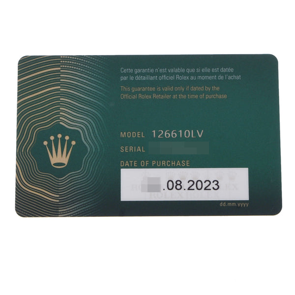 ロレックス サブマリーナ 126610LV ランダム番 ブラック メンズ 腕時計 自動巻き 銀蔵