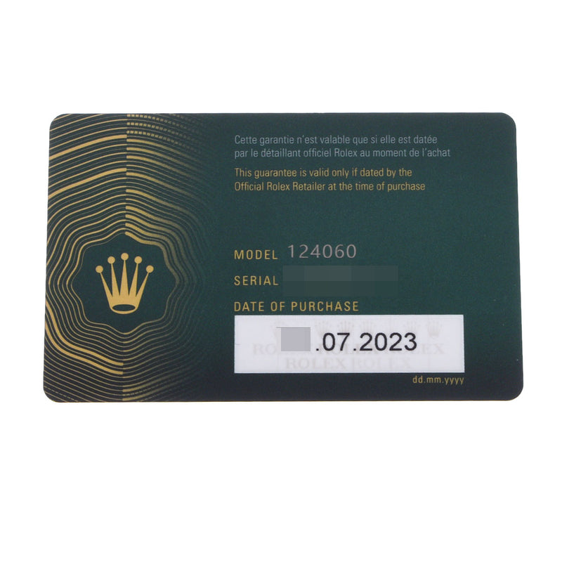 ロレックス サブマリーナ 124060 8桁 ランダム番 ブラック メンズ 腕時計 自動巻き 銀蔵