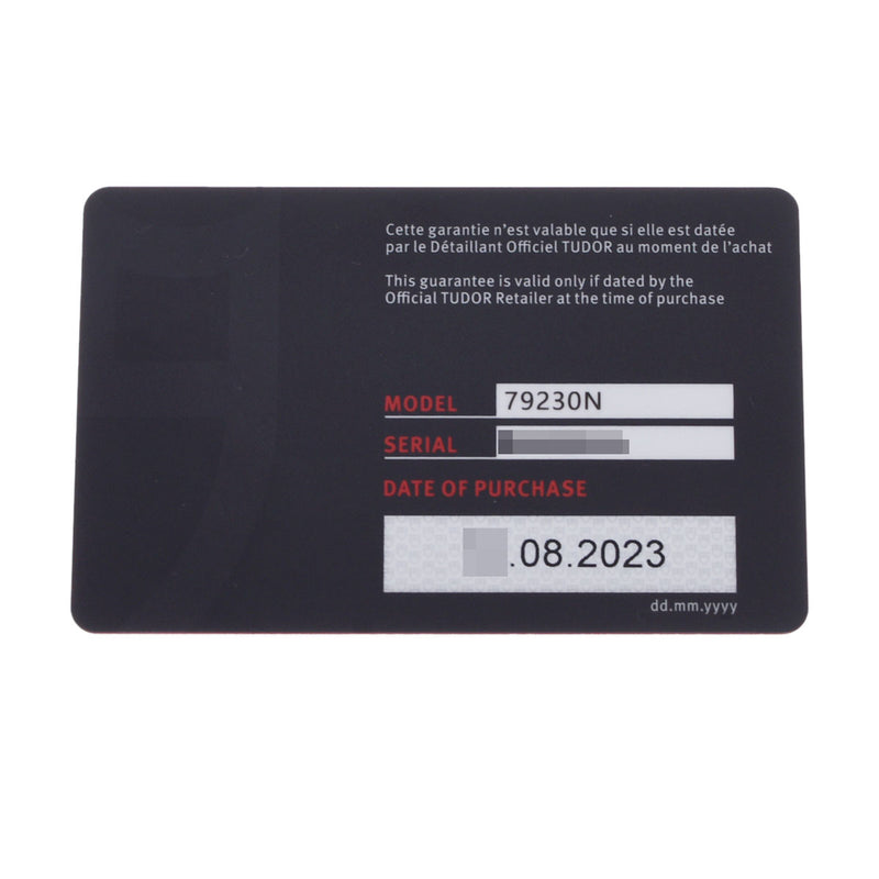 チューダー / チュードル ヘリテージ ブラックベイ 79230N 黒 メンズ 腕時計 自動巻き 銀蔵