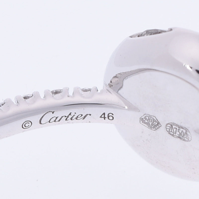 CARTIER カルティエ エタンセルドゥカルティエ ダイヤ #46 ハーフエタニティ 5.5号 レディース K18ホワイトゴールド リング・指輪 Aランク 中古 銀蔵