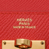 HERMES エルメス ケリーウォレット ルージュトマト ゴールド金具 A刻印(2017年頃) レディース ヴォーエプソン 長財布 Aランク 中古 銀蔵