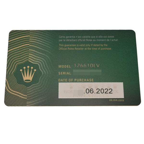 ロレックス サブマリーナ 126610LV 8桁 ランダム番 メンズ 腕時計 自動巻き 中古 銀蔵