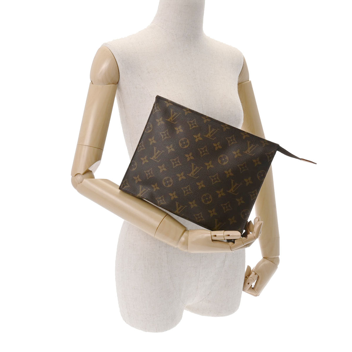 ルイヴィトンポッシュトワレット 26 14145 ブラウン メンズ モノグラムキャンバス セカンドバッグ M47542 LOUIS VUITTON  中古 – 銀蔵オンライン