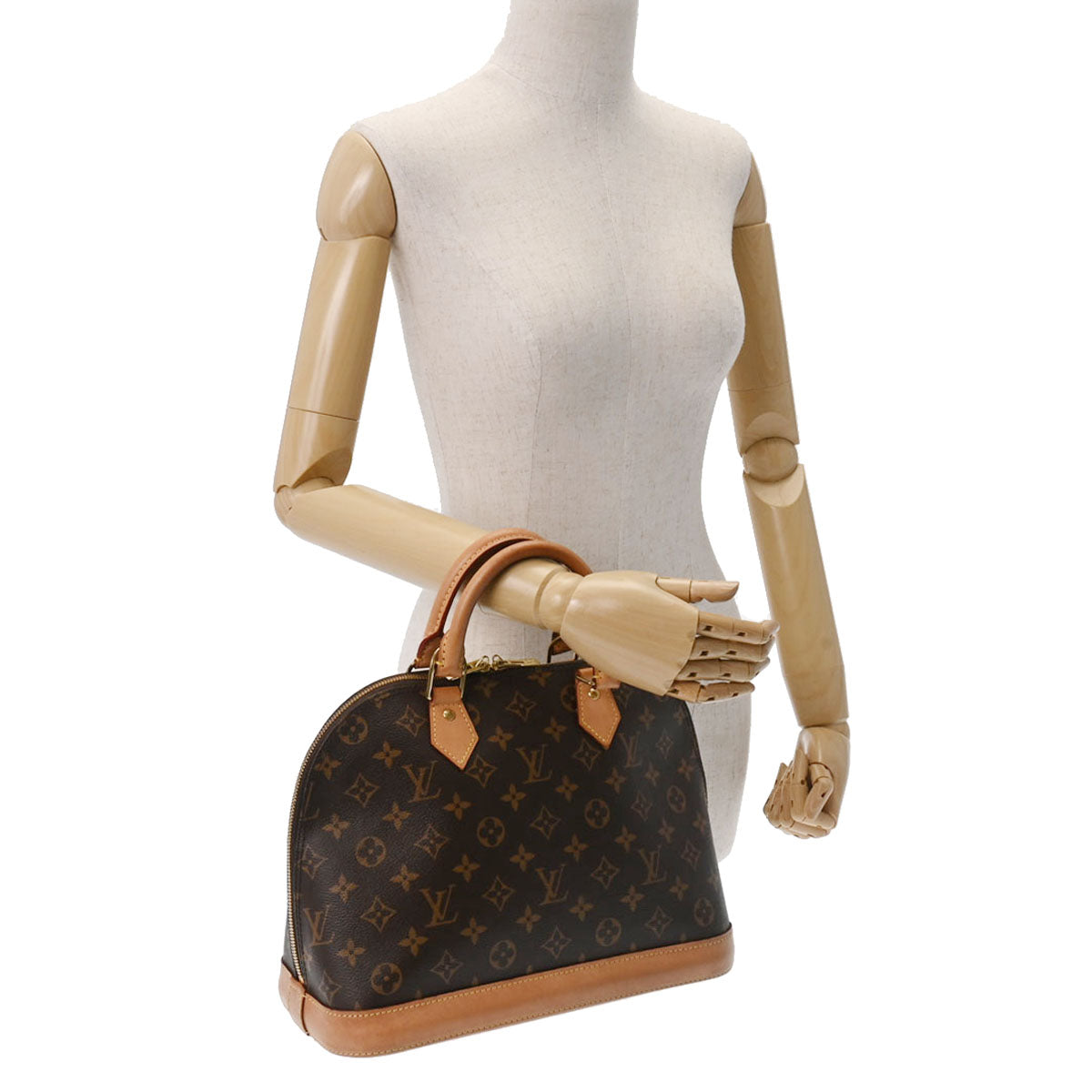 ルイヴィトンアルマ 現行 14145 ブラウン レディース モノグラム