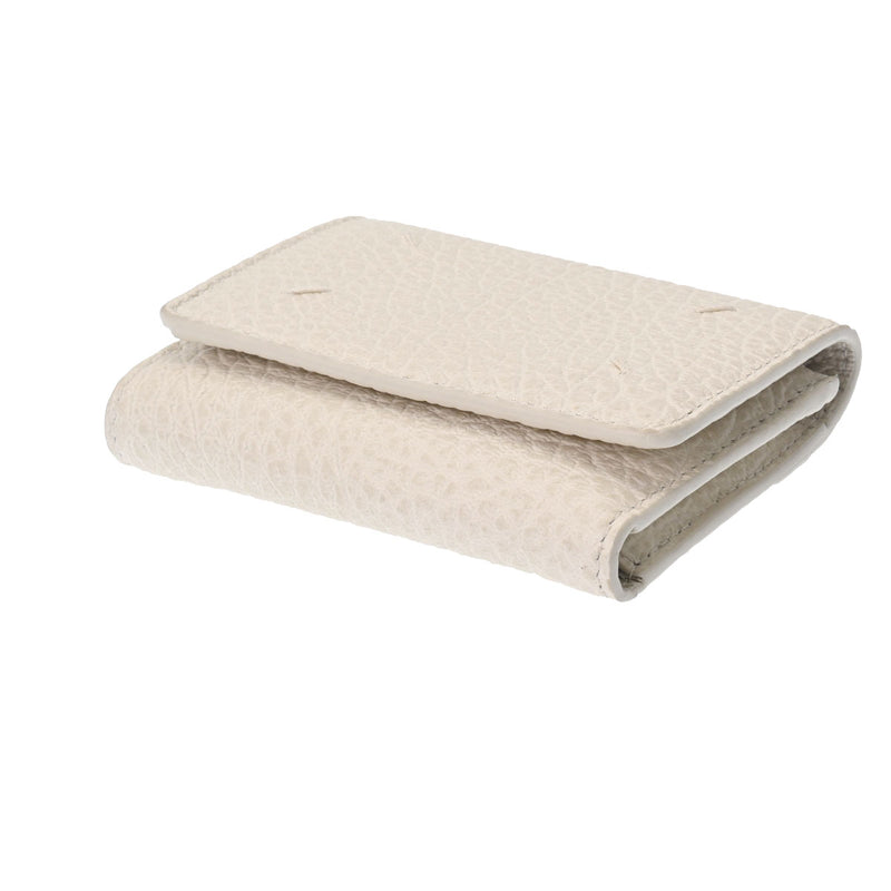 メゾン マルジェラ ベージュ レディース レザー 三つ折り財布 Maison