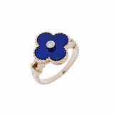 VAN CLEEF & ARPELS ヴァンクリーフ＆アーペル ヴィンテージアルハンブラ 10.5号 レディース K18イエローゴールド リング・指輪 Aランク 中古 銀蔵