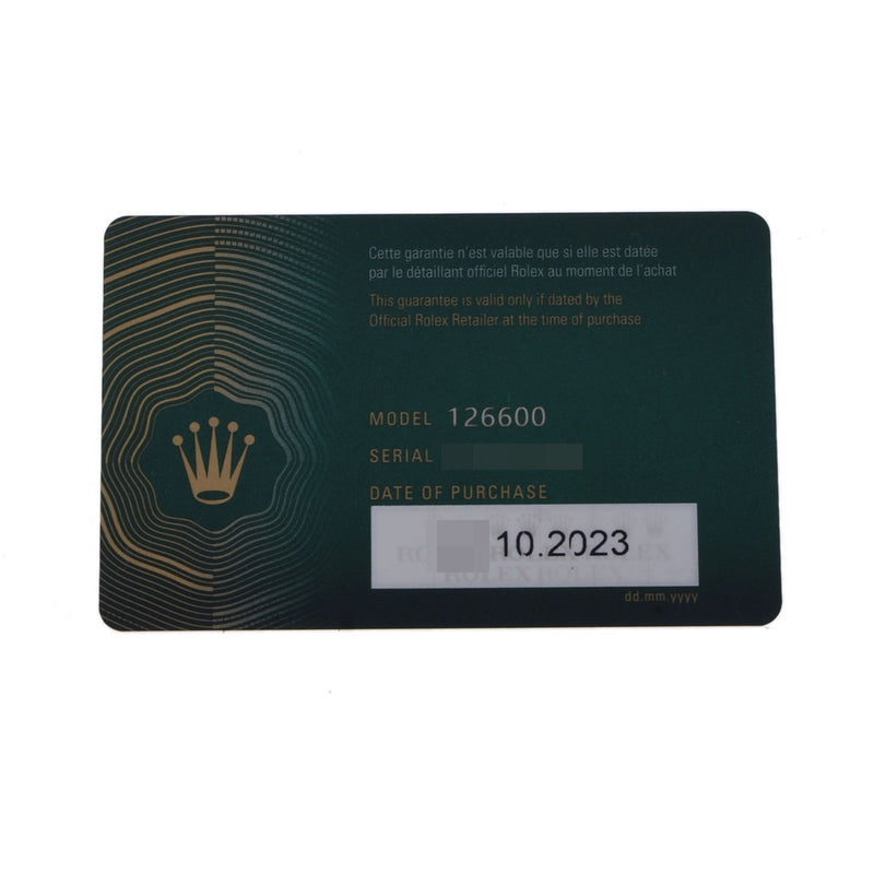 ロレックス シードゥエラー 126600 8桁 ランダム番 メンズ 腕時計 自動巻き 銀蔵